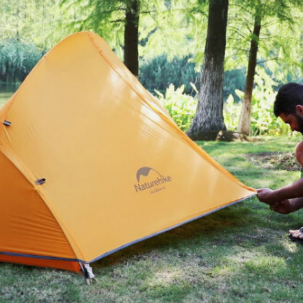 Neem zelf jouw tent mee en zet hem zelf op met Bikepacking upgrade