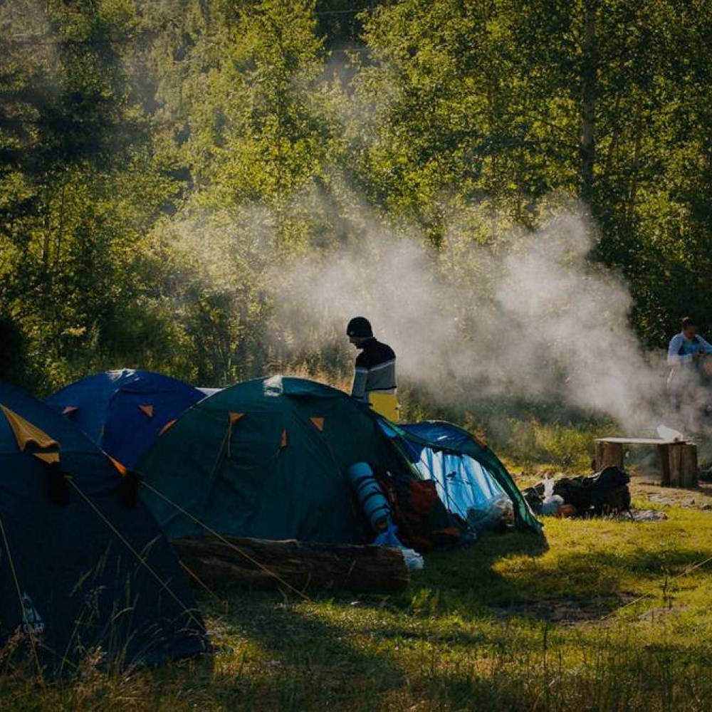 Kies de camping pakket upgrade voor The Ride