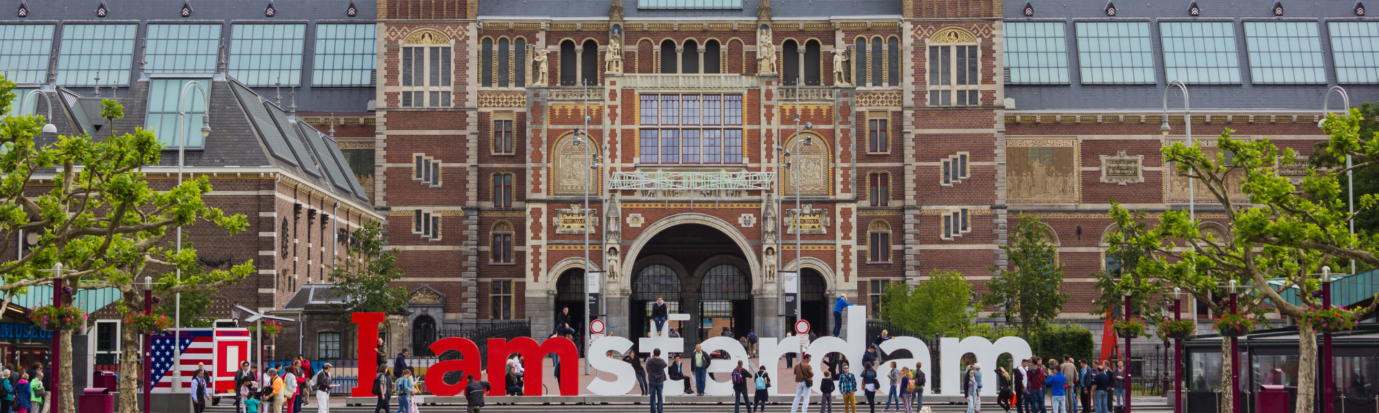 Hardlopers bij finish Amsterdam