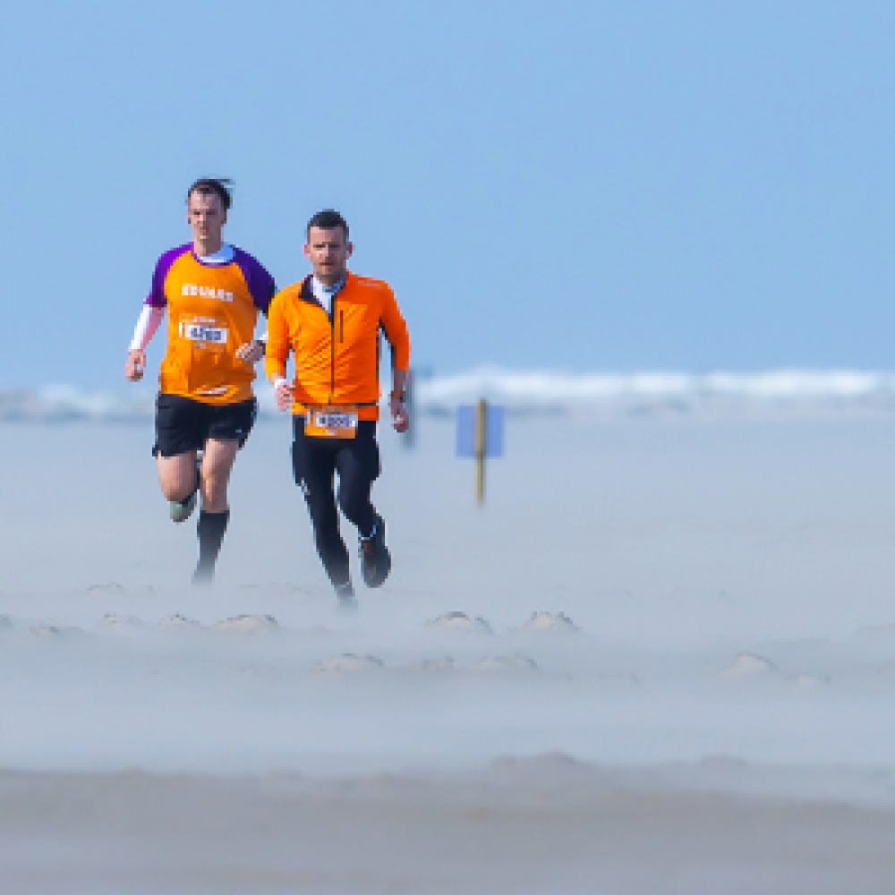 Hardlopers op Texel