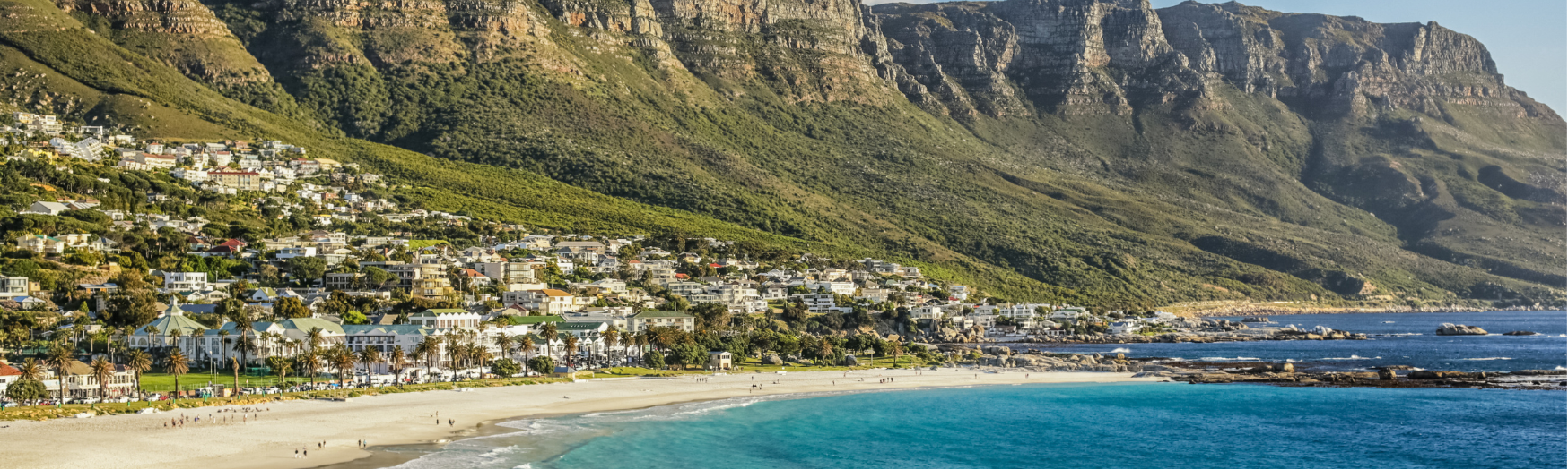 Strand en bergen in Kaapstad