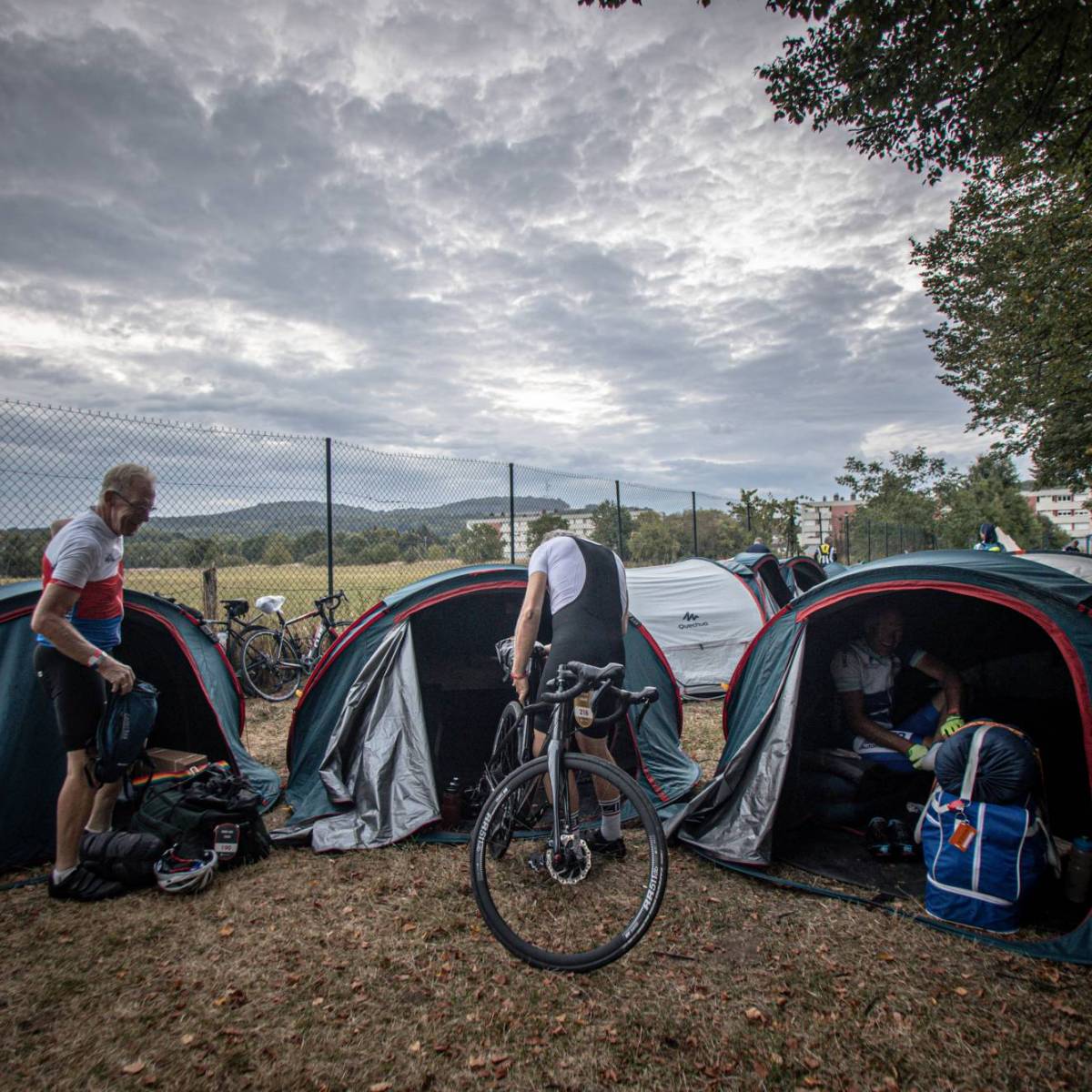 Afbeelding van tenten tijdens Tour for Life