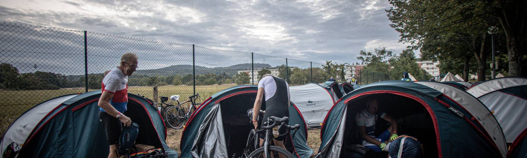 Afbeelding van tenten tijdens Tour for Life