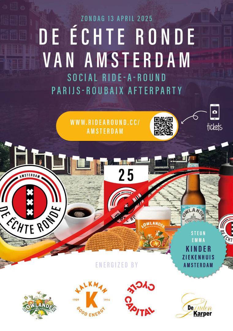 Social Ride-a-Round met Parijs Roubaix Afterparty | Fiets de échte ronde van Amsterdam