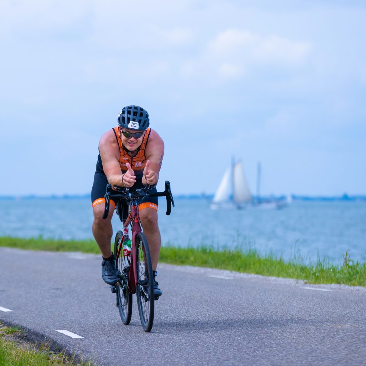 Triatleten in Maastricht