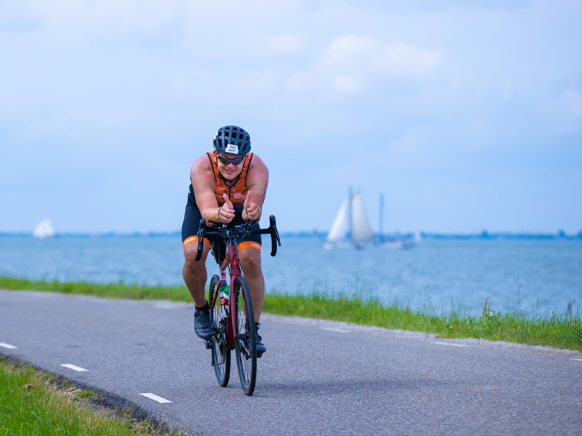 Triatleten in Maastricht