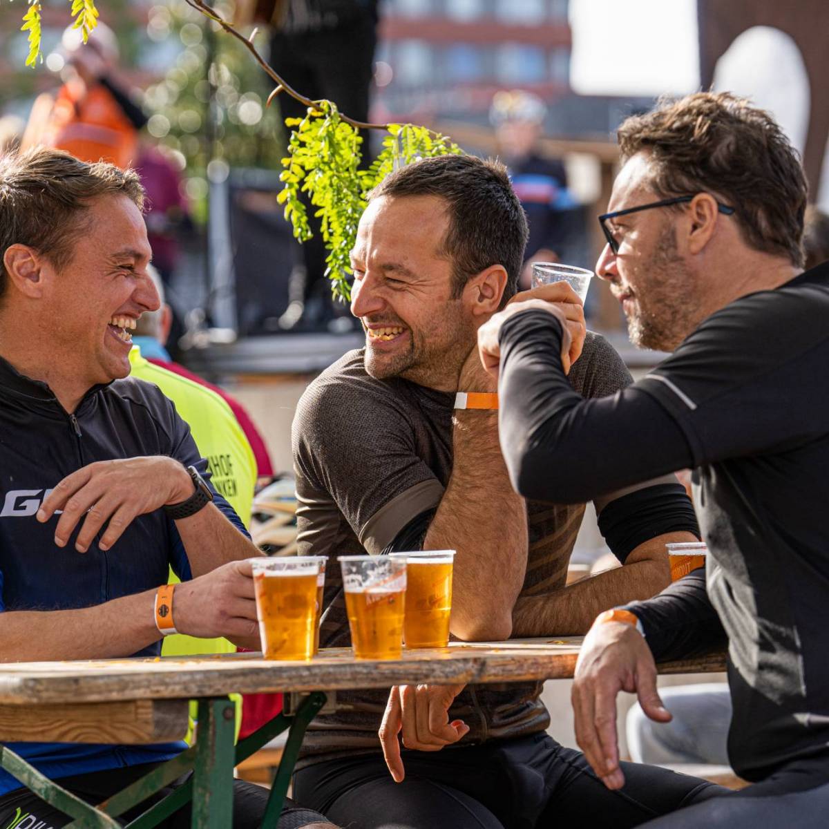 Finish Festival tijdens Meewind Koers